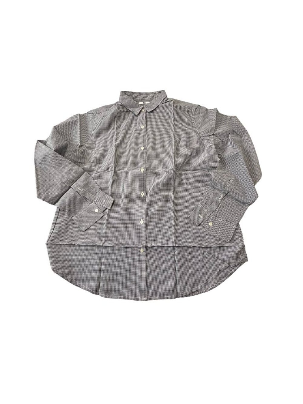 Uniqlo  Cotton Shirts, Black/White Gingham Check,  Size XL